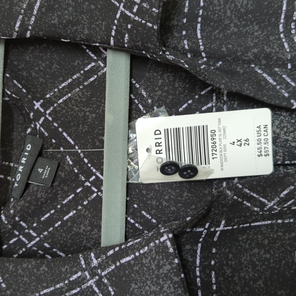 TORRID Madison Sleeveless Top SIZE 4 - Picture 2 of 2